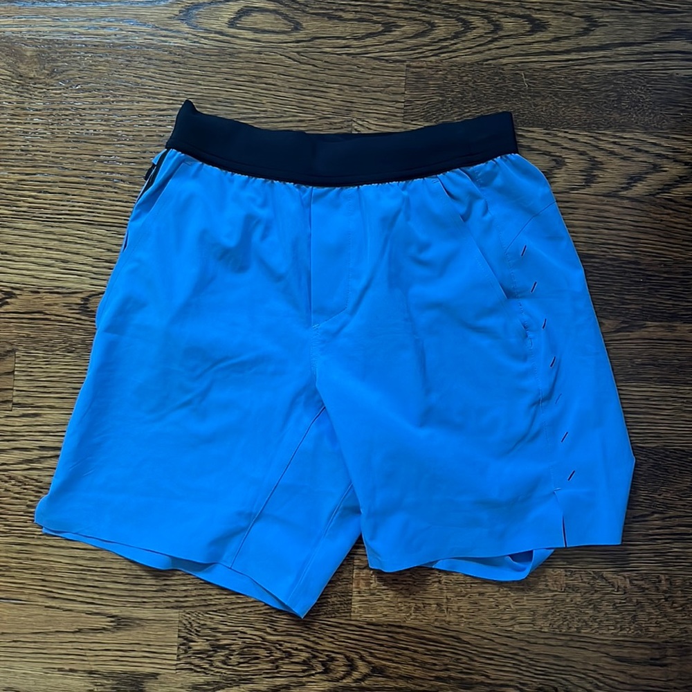 Ten Thousand Unlined Interval Shorts (Men's xs) Blue, 7” inseam